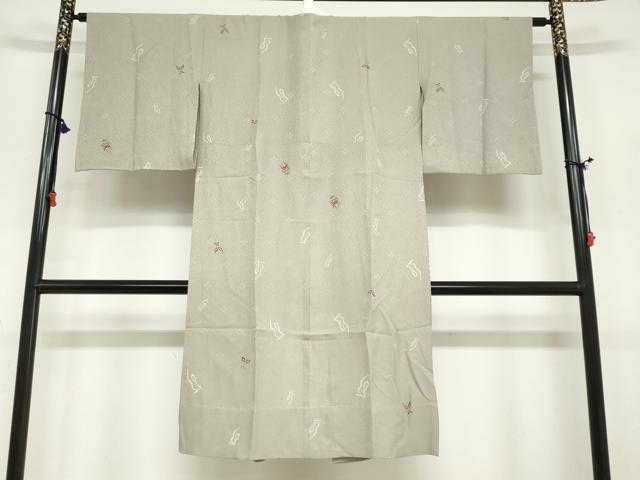 平和屋着物●十代目 歌舞伎役者　坂東三津五郎　長襦袢　無双仕立て　熊取　やまと誂製　正絹　逸品　DABC2043ud