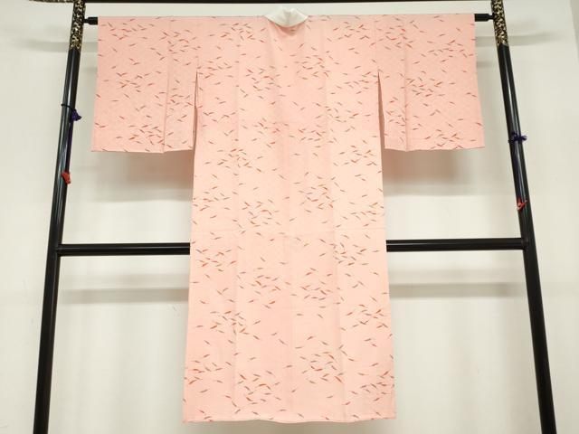 平和屋着物●長襦袢　無双仕立て　唐辛子　正絹　逸品　未使用　DABC2044ud