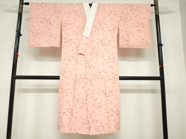 平和屋着物●長襦袢　無双仕立て　唐辛子　正絹　逸品　未使用　DABC2044ud