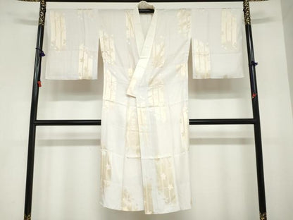 平和屋着物●長襦袢 無双仕立て 舞桜文 正絹 逸品 DABC2045ud