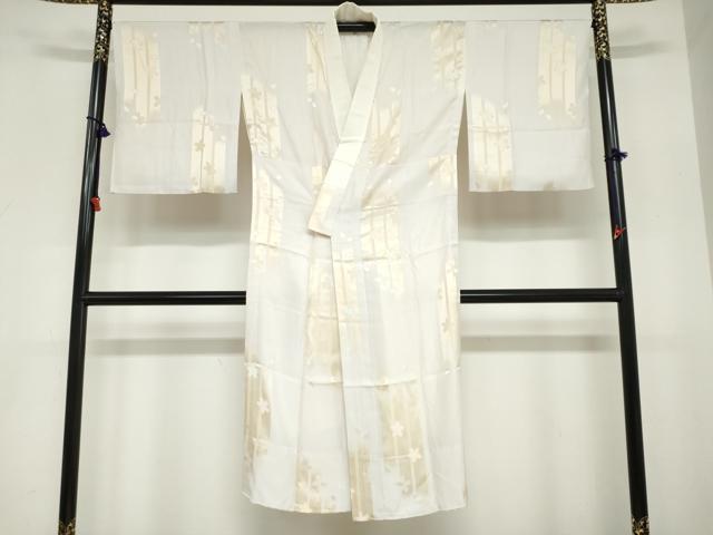 平和屋着物●長襦袢 無双仕立て 舞桜文 正絹 逸品 DABC2045ud