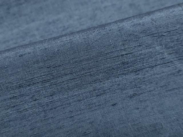 平和屋着物●結城紬　深縹色　正絹　逸品　DABC2050ud