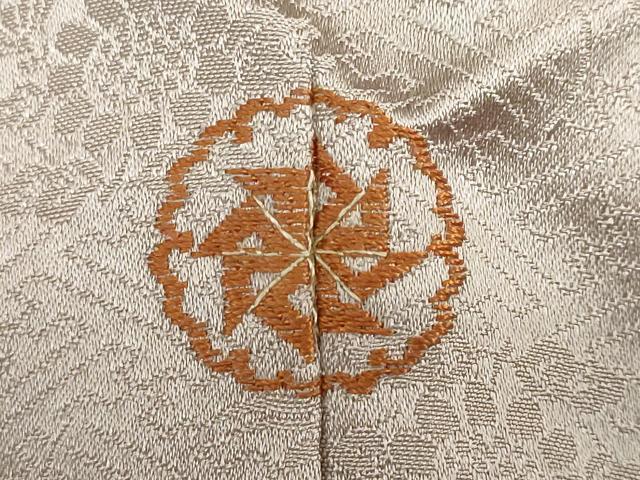 平和屋着物●訪問着　刺繍　草花文　金彩　正絹　逸品　DABC2052ud