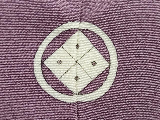 平和屋着物●上質な色無地　古代紫色　正絹　逸品　DABC2061ud