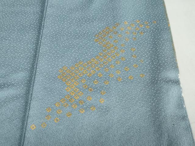 平和屋着物●訪問着　駒刺繍　御所車草花文　金彩　正絹　逸品　DABC2065ud