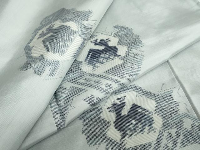 平和屋着物●本場村山大島紬　有栖川文様　正絹　逸品　未使用　DABC2067ud