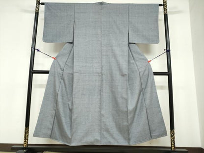 平和屋着物●上質な紬 縞 正絹 逸品 未使用 DABC2068ud