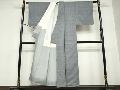 平和屋着物●上質な紬 縞 正絹 逸品 未使用 DABC2068ud
