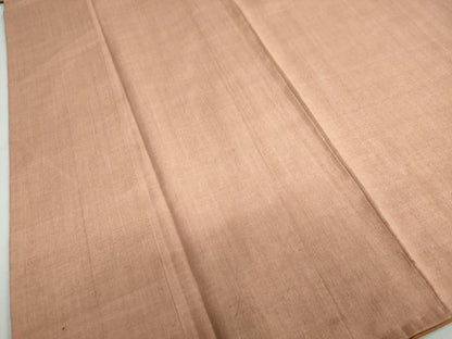 平和屋着物●本場結城紬　重要無形文化財　ときがら茶色　正絹　逸品　DABC2075ud
