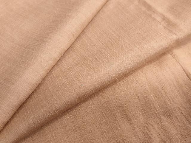 平和屋着物●本場結城紬　重要無形文化財　ときがら茶色　正絹　逸品　DABC2075ud
