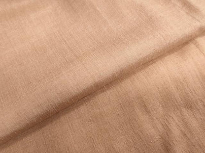 平和屋着物●本場結城紬　重要無形文化財　ときがら茶色　正絹　逸品　DABC2075ud