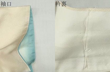 平和屋着物●訪問着　作家物　草花文　金彩　正絹　逸品　DABC2078ud