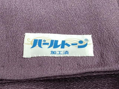 平和屋着物●訪問着　草花松文　金彩　鬼しぼ縮緬　正絹　逸品　DABC2079ud