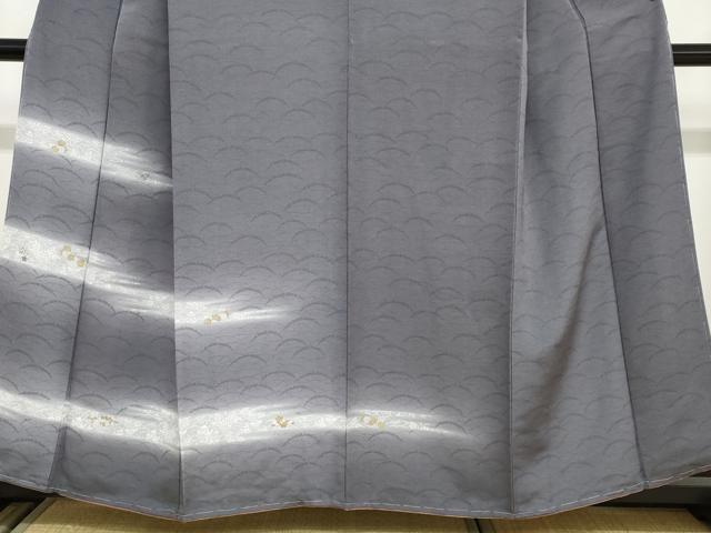 平和屋着物●訪問着　横段草花文　暈し染め　金彩　正絹　逸品　未使用　DABC2083ud
