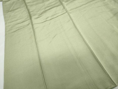 平和屋着物●上質な色無地 柳茶色 正絹 逸品 未使用 DABC2086ud