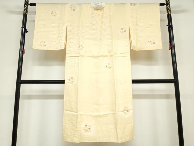 平和屋着物●長襦袢　無双仕立て　舞花文　正絹　逸品　DABC2095ud