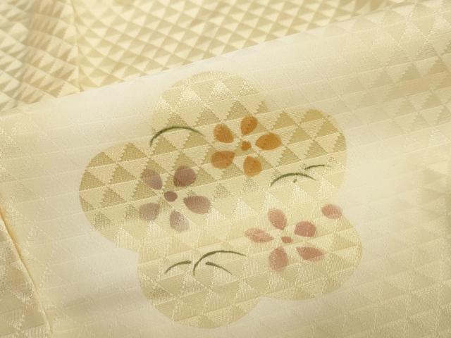 平和屋着物●長襦袢　無双仕立て　舞花文　正絹　逸品　DABC2095ud