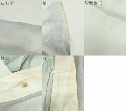 平和屋着物●長襦袢　無双仕立て　霞文　暈し染め　正絹　逸品　DABC2099ud