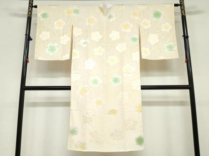平和屋着物●長襦袢 袷 花尽くし文 正絹 逸品 DABC2100ud