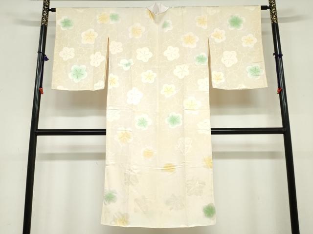 平和屋着物●長襦袢 袷 花尽くし文 正絹 逸品 DABC2100ud