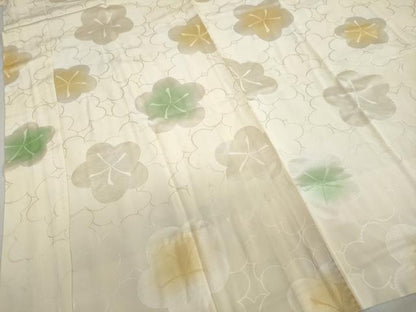 平和屋着物●長襦袢 袷 花尽くし文 正絹 逸品 DABC2100ud