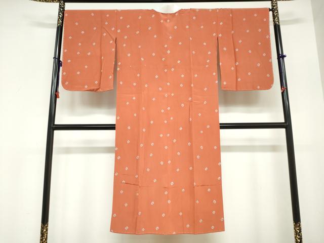 平和屋着物●長襦袢　無双仕立て　絞り　菱文　正絹　逸品　未使用　DABC2101ud