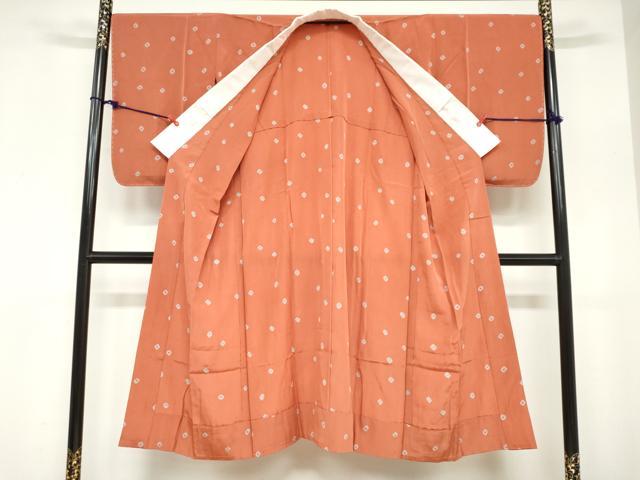 平和屋着物●長襦袢　無双仕立て　絞り　菱文　正絹　逸品　未使用　DABC2101ud