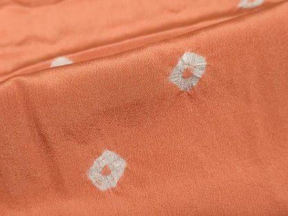 平和屋着物●長襦袢　無双仕立て　絞り　菱文　正絹　逸品　未使用　DABC2101ud