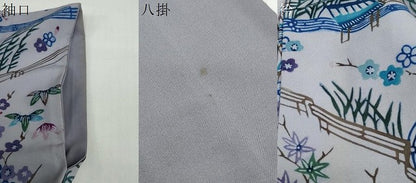 平和屋着物●極上　本場琉球紅型　小紋　風景文　胴抜き仕立て　正絹　逸品　DABC2103ud