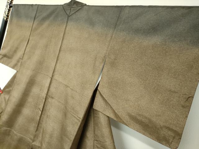平和屋着物●本場縞大島紬 訪問着 霞文 証紙付き 中昌紬織物謹製 正絹 逸品 未使用 DABC2106ud