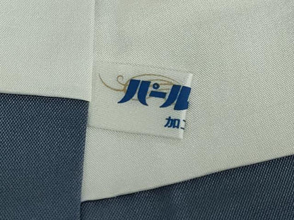 平和屋着物●上質な紬　紺鼠色　正絹　逸品　未使用　DABC2110ud