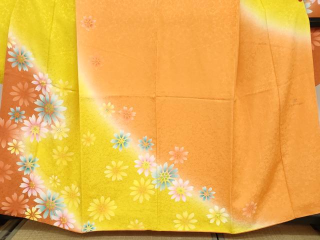 平和屋着物●豪華振袖 作家物 舞花文 銀彩 正絹 逸品 DABC2115ud