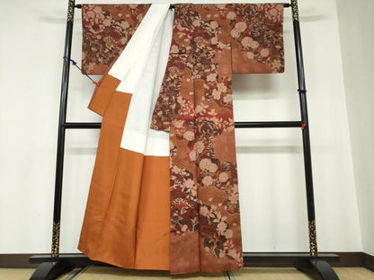平和屋着物●訪問着 ふくれ織 辻が花 正絹 逸品 DABC2118ud