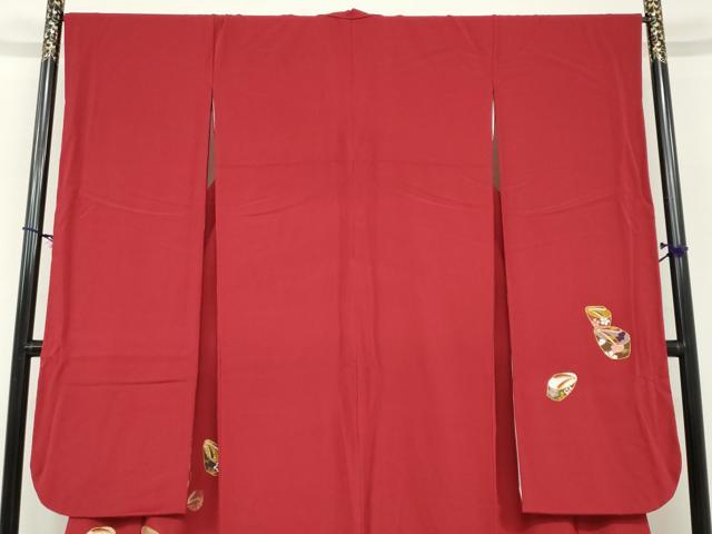 平和屋着物●豪華振袖 駒刺繍 ぽっくり 金彩 正絹 逸品 DABC2119ud