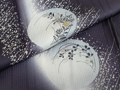 平和屋着物●訪問着 草花丸文 金銀彩 正絹 逸品 DABC2123ud