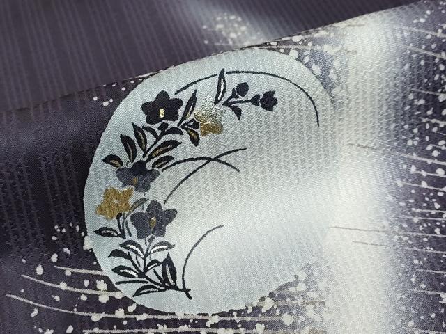 平和屋着物●訪問着 草花丸文 金銀彩 正絹 逸品 DABC2123ud