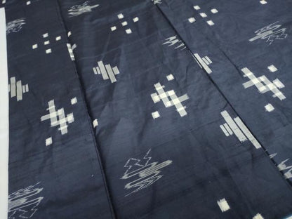 平和屋着物●本場琉球絣　正絹　逸品　DABC2129ud