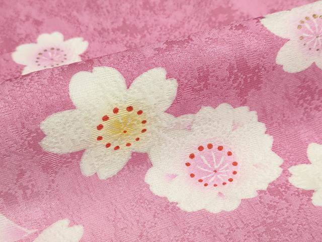 平和屋着物●豪華振袖　舞花文　暈し染め　金彩　正絹　逸品　DABC2133ud
