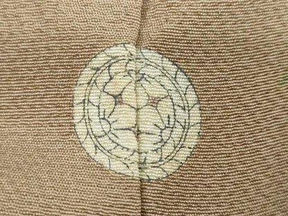 平和屋着物●訪問着　友禅　風景樹林文　正絹　逸品　DABC2134ud