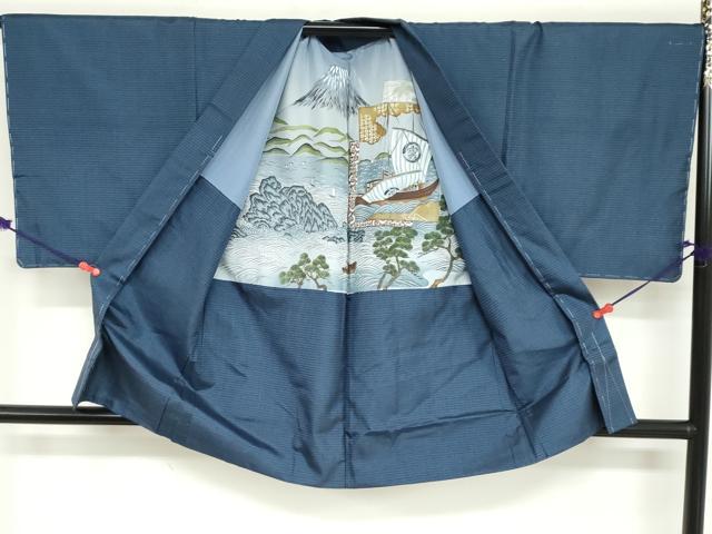 平和屋着物●男性　本場大島紬　アンサンブル　100亀甲　総詰め　正絹　逸品　未使用　DABC2139ud