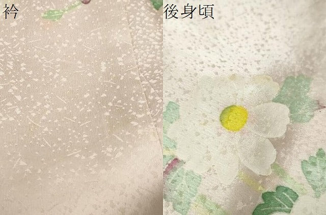 平和屋着物●本加賀友禅作家　直江良三　訪問着　草花文　ロング丈　正絹　逸品　未使用　DABC2152ud