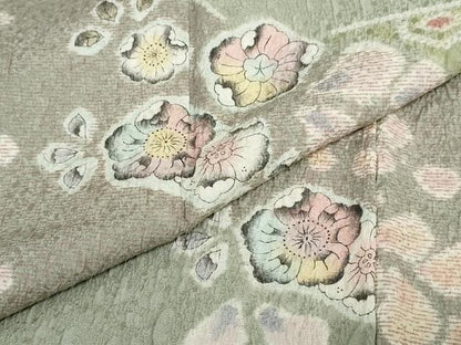 平和屋着物●訪問着　絞り　辻が花　正絹　逸品　DABC2173ud