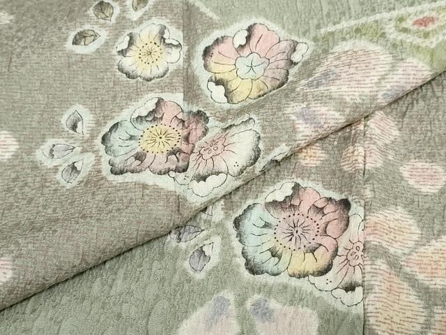 平和屋着物●訪問着　絞り　辻が花　正絹　逸品　DABC2173ud