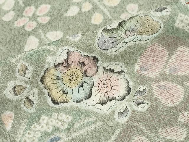平和屋着物●訪問着　絞り　辻が花　正絹　逸品　DABC2173ud