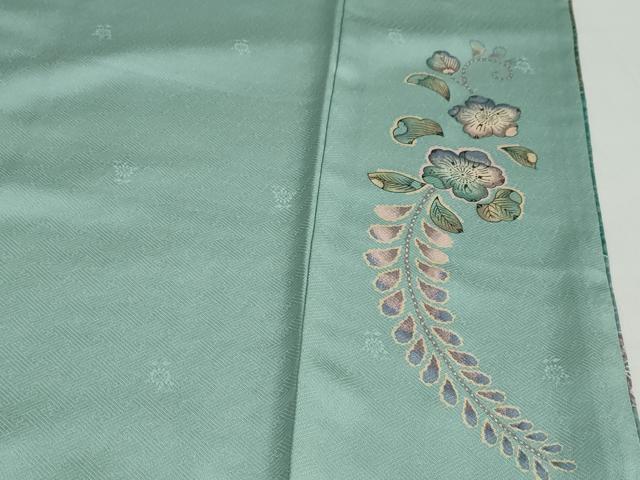 平和屋着物●訪問着　流水辻が花　金彩　正絹　逸品　DABC2174ud