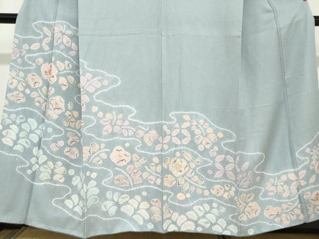 平和屋着物●訪問着　絞り　辻が花　正絹　逸品　DABC2199ud