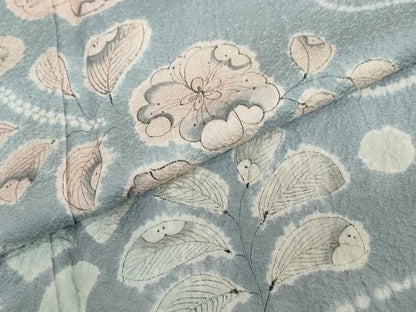 平和屋着物●訪問着　絞り　辻が花　正絹　逸品　DABC2199ud