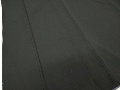 平和屋着物●豪華振袖・長襦袢（袷）セット　色無地　黒色　大丸扱い　正絹　逸品　DABC2220ud
