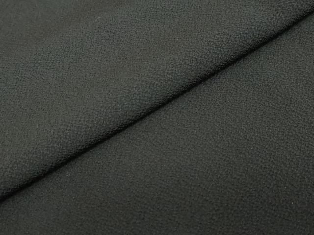 平和屋着物●豪華振袖・長襦袢（袷）セット　色無地　黒色　大丸扱い　正絹　逸品　DABC2220ud