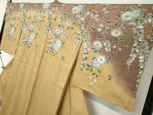 平和屋着物●訪問着　作家物　辻が花　金彩　西武百貨店扱い　正絹　逸品　DABC2227ud